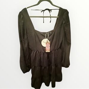 NWT Boohoo Black Mini Dress Size 8